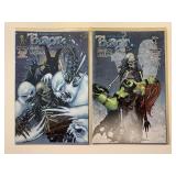 2 BROADSWORD COMICS TAROT WITCH BLACK ROSE 107,108