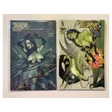 2 BROADSWORD COMICS TAROT WITCH BLACK ROSE 109,110