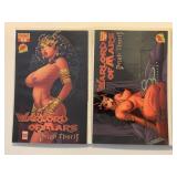 2 DYNAMITE COMICS WARLORD THORIS #2 & 3 BOTH W/COA