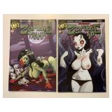 2 ACTION LAB COMICS ZOMBIE TRAMP #45,46 ADULT READ