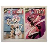 2 ACTION LAB COMICS DOLL FACE #5 &6 ADULT READ
