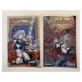 2 AVATAR COMICS LADY DEATH THE WICKED #1/2 & 1
