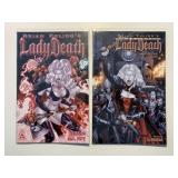 2 AVATAR LADY DEATH COMICS