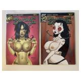2 ACTION LAB COMICS ZOMBIE TRAMP #46,47 ADULT READ