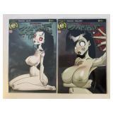 2 ACTION LAB COMICS ZOMBIE TRAMP #44,45 ADULT READ