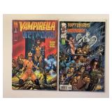 2 HARRIS COMICS VAMPIRELLA WET WORKS 2/#1