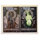 2 BROADSWORD COMICS TAROT WITCH BLACK ROSE 68 & 69