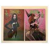 2 BROADSWORD COMICS TAROT WITCH BLACK ROSE 96 & 99
