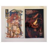 2 BROADSWORD COMICS TAROT WITCH BLACK ROSE 43 & 82