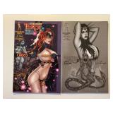 2 BROADSWORD COMICS TAROT WITCH BLACK ROSE 56 & 65