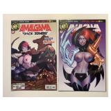2 ACTION LAB COMICS AMALGAMA SPACE ZOMBIE #1 & 2
