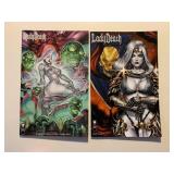 2 COFFIN COMICS LADY DEATH #1 & 2 ADULT READ