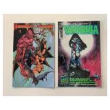 2 HARRIS COMICS VAMPIRELLA SIGNED #4 & 1