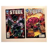 2 DC COMICS STEEL #28 & 31