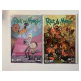 2 ONI COMICS RICK AND MORTY #2 & 3
