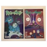 2 ONI COMICS RICK AND MORTY #9 & 10