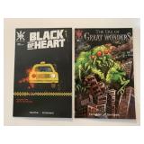2 SP COMICS BLACK OF HEART #2 & GREAT WONDERS #1