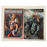 2 AVATAR COMICS GOD IS DEAD #42 & MERCURY HEAT #3