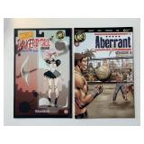2 ACTION LAB COMICS ABERRANT #3 & DANGER DOLL #4