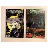 2 CALIBER COMICS CAVE WOMAN #2 & 4 ADULT READ