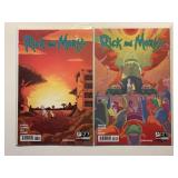 2 ONI COMICS RICK AND MORTY #13 & 14