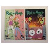 2 ONI COMICS RICK AND MORTY #11 & 12