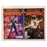 2 MARVEL COMICS SECRET WARS #1 & 3