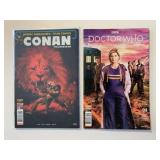 2 TITAN COMICS DOCTOR WHO #2 & CONAN #2