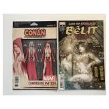 2 MARVEL COMICS AGE OF CONAN BELIT #1 & CONAN #3