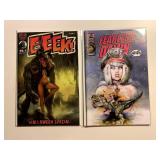 2 ASYLUM COMICS EEEK! #1 & FEARLESS DAWN #1