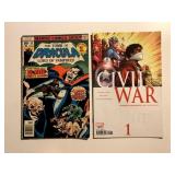2 MARVEL COMICS DRACULA #58 & CIVIL WAR #1