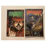 2 LONDON NIGHT COMICS RAZOR TORTURE #3 & #0 SEALED