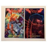 2 REBEL COMICS FAUST LOVE OF THE DAMAND #3 & 1