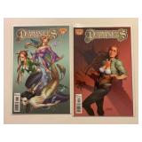 2 DYNAMITE COMICS DAMSELS #1 & 3