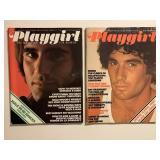 2 PLAYGIRL MAGAZINES DECEMBER 1975 & JANUARY 1976