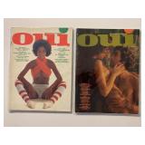 2 OUI MAGAZINES MAY 1974 & DECEMBER 1974