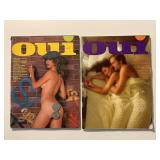 2 OUI MAGAZINES SEPTEMBER 1974 & NOVEMBER 1974