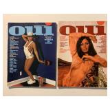 2 OUI MAGAZINES FEBRUARY 1975 & APRIL 1975