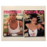 2 PENTHOUSE MAGAZINES MARCH 1984 & OCTOBER 1987