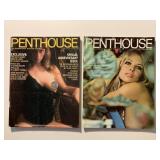 2 PENTHOUSE MAGAZINES FEBRUARY 1972 & SEPT. 1975