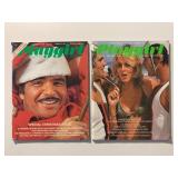 2 PLAYGIRL MAGAZINES AUGUST 1974 & DECEMBER 1974