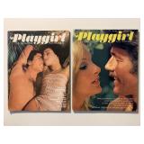 2 PLAYGIRL MAGAZINES JANUARY 1974 & MAY 1974