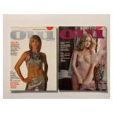 2 OUI MAGAZINES JANUARY 1973 & MAY 1973 ADULT READ