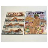 Two Playboy 1974 August and October