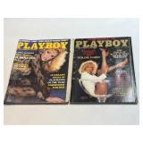 Two Playboy January and March 1985