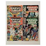 4 MARVEL COMICS THE MARVEL SAGA #4, 5, 9, & 10