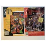 2 MARVEL COMICS STRIP #10 JUNE 1990 & #7 MAY 1990