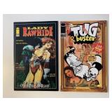 2 IMAGE COMICS TUG & BUSTER #1 & LADY RAW HIDE #4