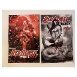 2 DYNAMITE COMICS RED SONJA BLACK WHITE RED 2/#2