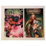 2 DYNAMITE COMICS CHAOS #4 & LEGENDERRY #6